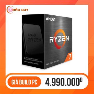 CPU AMD Ryzen 7 5800X (3.8GHz Turbo Up To 4.7 GHz, 8 Nhân 16 Luồng, 36MB Cache, AM4)