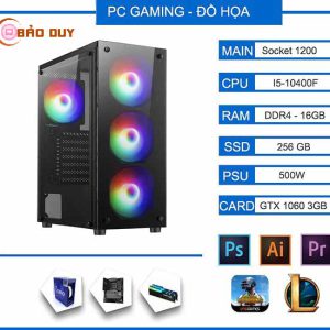PC GAMING XIGMATEK I5 THẾ HỆ 10 ( H510 - I5 10400F - RAM 16G - SSD 256G NVME - VGA GTX1660 SUPER )